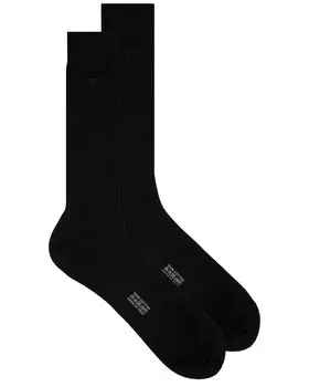 Носки в рубчик с вышивкой TOM FORD, черный