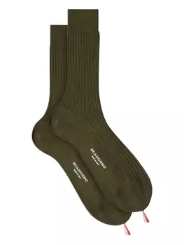 Носки в рубчик Scarosso, зеленый