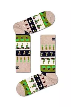 Носки в вегетарианскую полоску Happy Socks, мультиколор