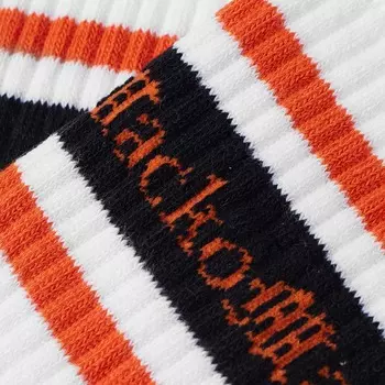 Носки Wacko Maria Type 4 Skater, белый/оранжевый