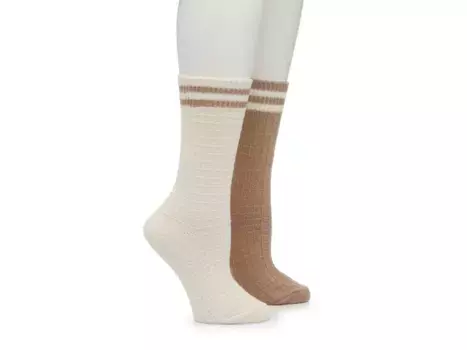 Носки Waffle Varsity Boot Women's Crew Socks - 2 Pack Kelly & Katie, бежевый/белый