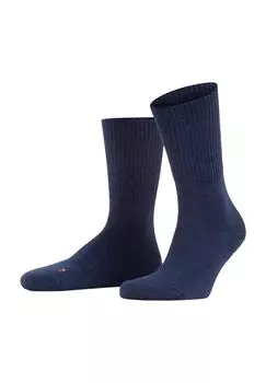 Носки Walkie Light, из шерсти, манжеты в рубчик, мужские FALKE, цвет Jeans Mel