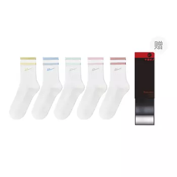 Носки Warrior до середины голени женские, 5 пар, Light Yellow, Light Blue, Light Green, Light Pink, Cherry Blossom Pink[5 Pack]