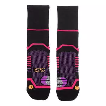 Носки way of wade mid cut basketball socks 'black pink' Li-Ning, черный