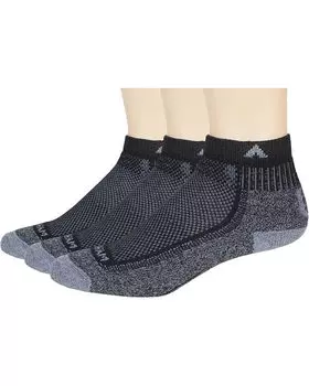 Носки Wigwam Cool Lite Hiker Quarter, 3-Pack, цвет Black/Grey