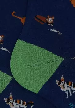 Носки WITH CAT MOUSE AND BALL MOTIF Gallo, синий