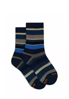 Носки WITH MULTI STRIPES Gallo, синий/темно-серый