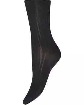 Носки Wolford Luxury Cotton Rib Socks, черный