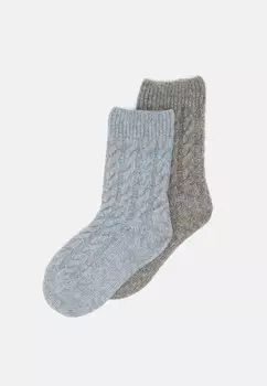 Носки WOMEN COSY CABLE STITCH SOCKS IN BOX 2 PACK camano, светло-голубой