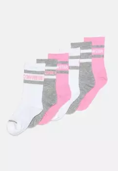 Носки Wordmark Crew Unisex 6 Пакет Converse, цвет converse pink