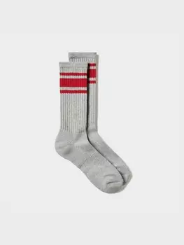 Носки ворсовые, на подкладке Uniqlo, цвет 15 красный