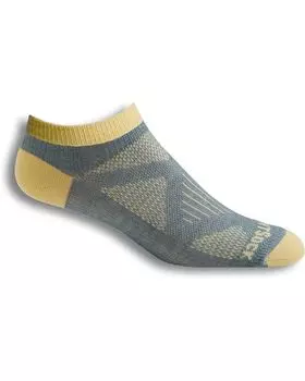 Носки Wrightsock Women's Specific Coolmesh II Lo Quarter, цвет Grey/Custard
