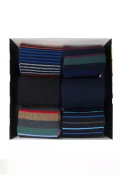 Носки выше колена 6 PACK FANCY GIFT BOX Ciocca, темно-синий