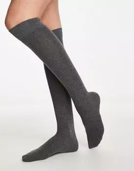 Носки выше колена ASOS DESIGN - серые