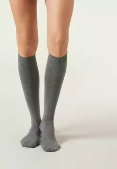 Носки выше колена Calzedonia, серый