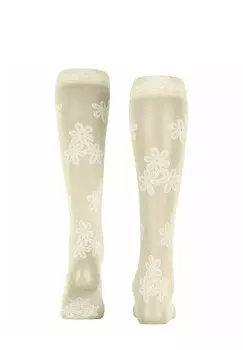 Носки выше колена ICE FLOWER FALKE, кремовый