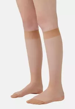 Носки выше колена INVISIBLE COMPRESSION KNEE-HIGH 15 DEN MADE IN GERMANY ITEM m6, бежевый