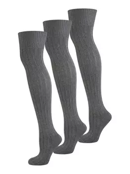 Носки выше колена Nur Die, светло-серый