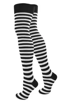 Носки выше колена THINSTRIPE OVERKNEES Normani, черный