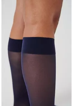 Носки выше колена TRANSLUCENT 20 DEN COMPRESSION KNEE-HIGH MADE IN GERMANY ITEM m6, темно-синий