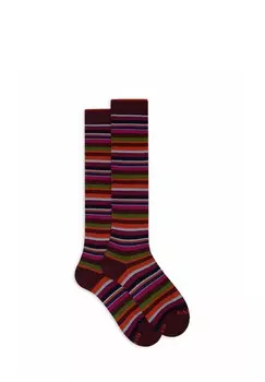 Носки выше колена WITH MICRO STRIPES Gallo, розовый