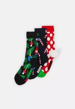 Носки X-MAS STOCKING SOCKS GIFT UNISEX 3PACK SET Happy Socks, цвет Navy
