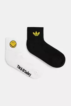 Носки X Smiley 2 шт. в упаковке Adidas Originals, белый