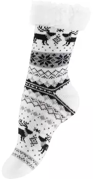 Носки Yenita ABS Sohle im Norwegerdesign, белый