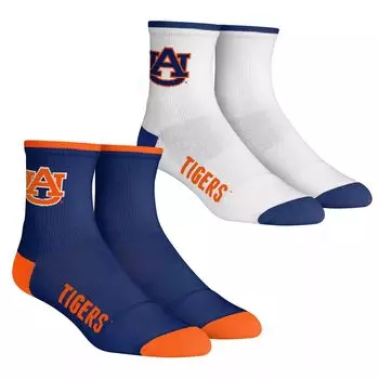 Носки Youth Rock Em Auburn Tigers Core Team, комплект из 2 носков длиной четверть длины Unbranded