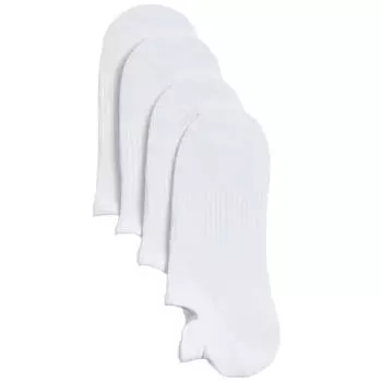 Носки Zara No-show, 4 пары, белый