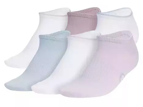 Носки женские Adidas Superlite Classic No Show - 6 пар, разноцветные