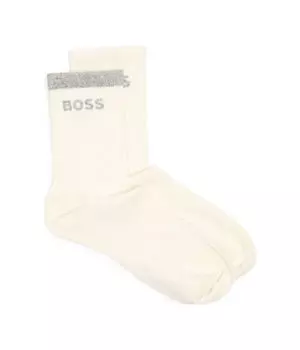 Носки женские Boss с люрексом 2 пары, бежевый