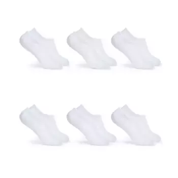 Носки женские дышащие легкие 6 пар подкладки спортивные Fruit of the Loom, цвет White