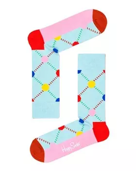 Носки женские Happy Socks с принтом, светло-голубой
