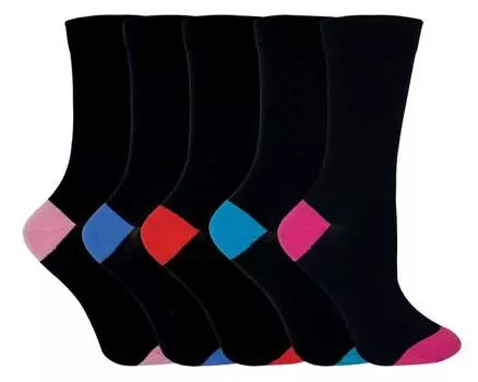 Носки женские из мягкого хлопка в мультиупаковке Sock Snob, красный