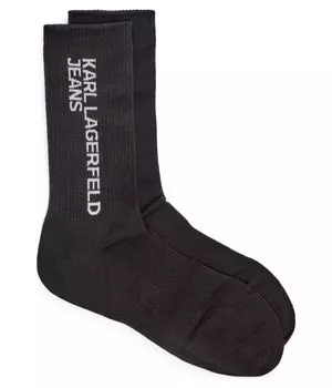 Носки женские Karl Lagerfeld Jeans высокие 2 пары, черный