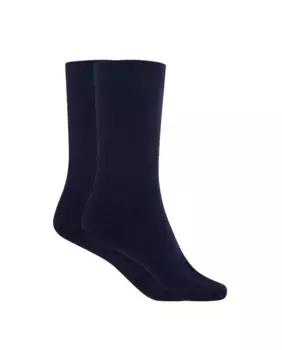 Носки женские короткие хлопковые - внутри махровые - Термо Punto Blanco, темно-синий