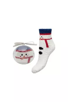 Носки женские ONLY новогодние, белый