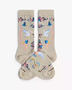 Носки женские серые Brianda Italia Jimmy Lion, светло-серый