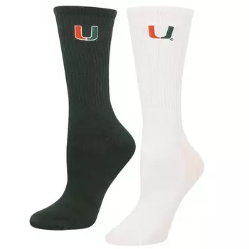 Носки ZooZatz Miami Hurricanes, зеленый