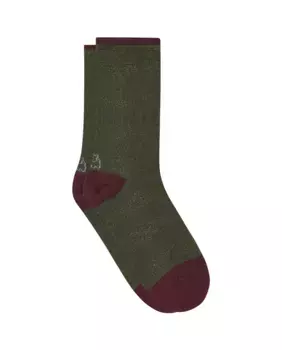 Носок до половины ноги в зеленую полоску Kiff-Kiff