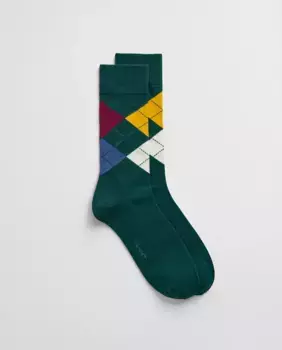 Носок мужской фэнтезийный индивидуальный Gant, зеленый