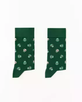 Носок с черепами Sfera, зеленый