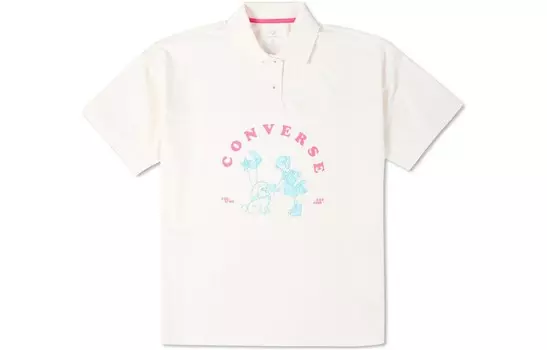 NOSTALGIAOVER Рубашка поло женская белая Converse