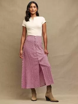 Nothing's Child Jilly Юбка-миди с геометрическим принтом, Розовый/Мульти