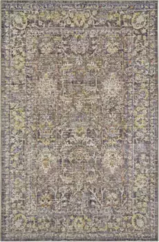 NOURISTAN уличный ковер "Luxor", прямоугольный, складной, моющийся, устойчивый к атмосферным воздействиям внутри и снаружи, балкон, гостиная, ориент 75х120 см, серый