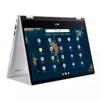 Ноутбук Acer Chromebook Spin 314, 14" HD Touchscreen 4ГБ/128ГБ, серебряный, английская клавиатура