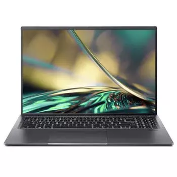 Ноутбук Acer Swift X SFX16-52G-73U6, 16", 16Гб/512Гб, Core i7-1260P, Arc A370M, стальной серый, английская раскладка