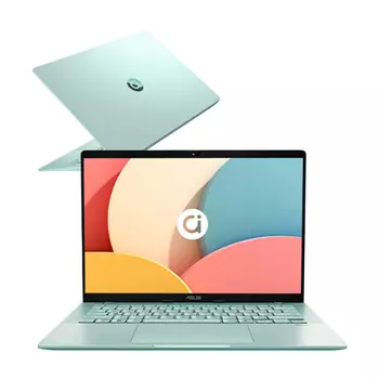 Ноутбук Asus A Bean 14 Air, 14", Enjoy Edition, 16 ГБ/1 ТБ, Ryzen 9 H 270, зелёный, английская клавиатура