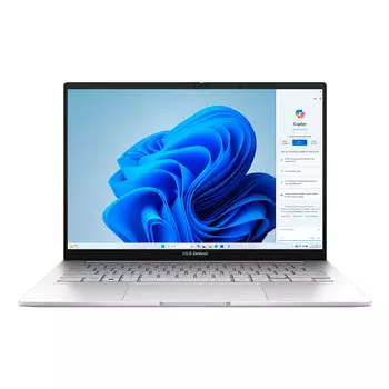 Ноутбук Asus Zenbook 14, 14" 2.8К OLED, 32Гб/1ТБ, Ultra 9 185H, Intel Arc, 120 Гц, серебристый, английская клавиатура